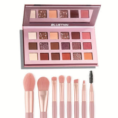 18 Colors Desert Eyeshadow Palette Shimmer & Matte Finish Long Lasting Blendable