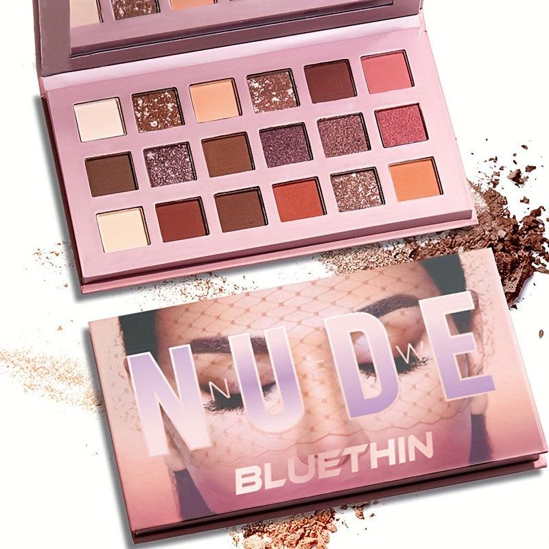 18 Colors Desert Eyeshadow Palette Shimmer & Matte Finish Long Lasting Blendable