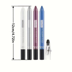 Long Lasting 12 Pearly Eyeshadow Palette with Built in Sharpener