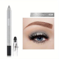 Long Lasting 12 Pearly Eyeshadow Palette with Built in Sharpener