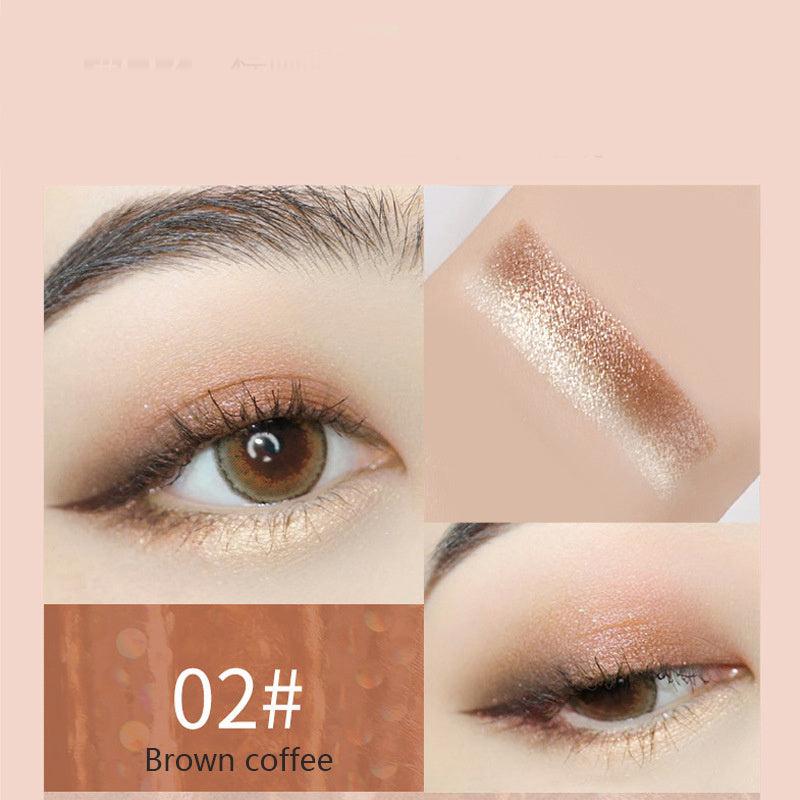 Two Tone Eyeshadow Stick Eye Brightening Pearly & Glitter Earth Tone