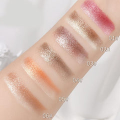 Two Tone Eyeshadow Stick Eye Brightening Pearly & Glitter Earth Tone