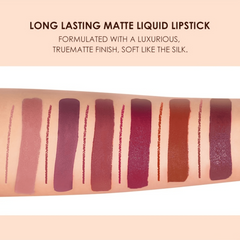 6-Piece Nude Lip Liner & Lipstick Set Matte Finish