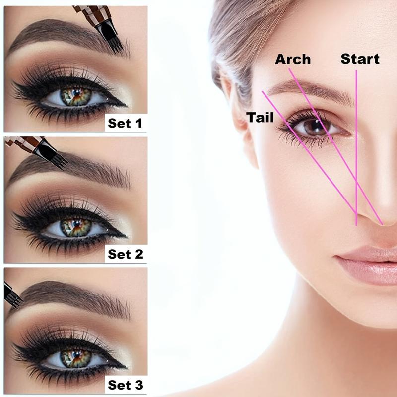 Long Wear Waterproof Eyebrow Pen Natural Look Eyebrow Makeup Tool