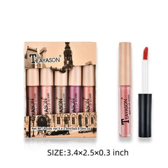 5pcs Matte Rose Lip Gloss for Ladies Beauty & Special Occasions