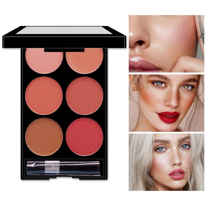 6 Blush Palette for Natural Makeup