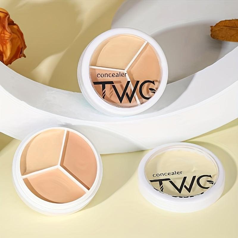 Long Lasting 3 Concealer Palette for Brightening and Covering Acne Marks