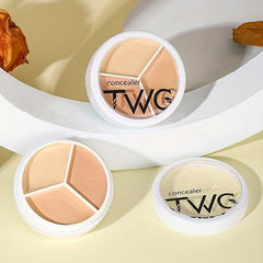 Long Lasting 3 Concealer Palette for Brightening and Covering Acne Marks