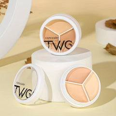 Long Lasting 3 Concealer Palette for Brightening and Covering Acne Marks