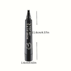 5 Colors Eyebrow Pencil 4 Split Tip Liquid Eyebrow Pen