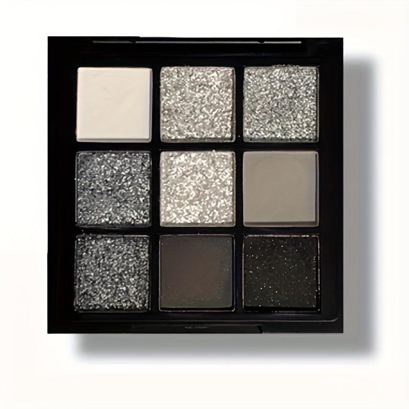 Mini 9 Palette Gray Shimmer Matte Smoky Gothic Style Eyeshadow