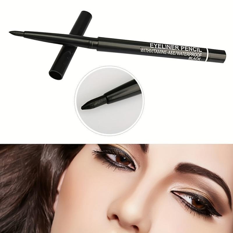 Brown Eyeliner Gel Pen Automatic Rotating Waterproof Eye Makeup