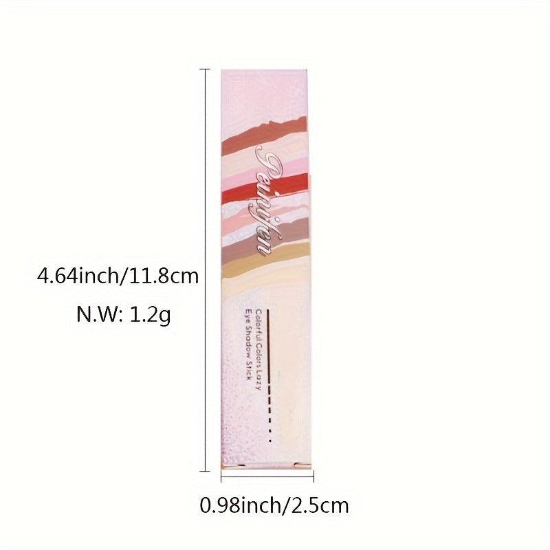 Two Tone Eyeshadow Stick Eye Brightening Pearly & Glitter Brown Golden Tone