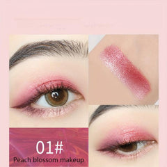 Two Tone Eyeshadow Stick Eye Brightening Pearly & Glitter Brown Golden Tone