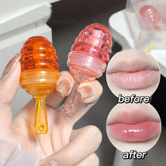 2 Packs Honey Moisturizing Lipstick Set Long Lasting Plumper Lightening Lip Line