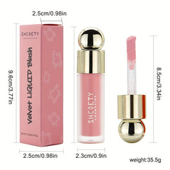 Matte Liquid Blush Lipstick Lip Glaze Dual Purpose