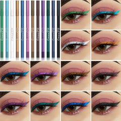 12 Colors Eyeliner Eyeshadow Pen Matte Finish Rich High Pigment