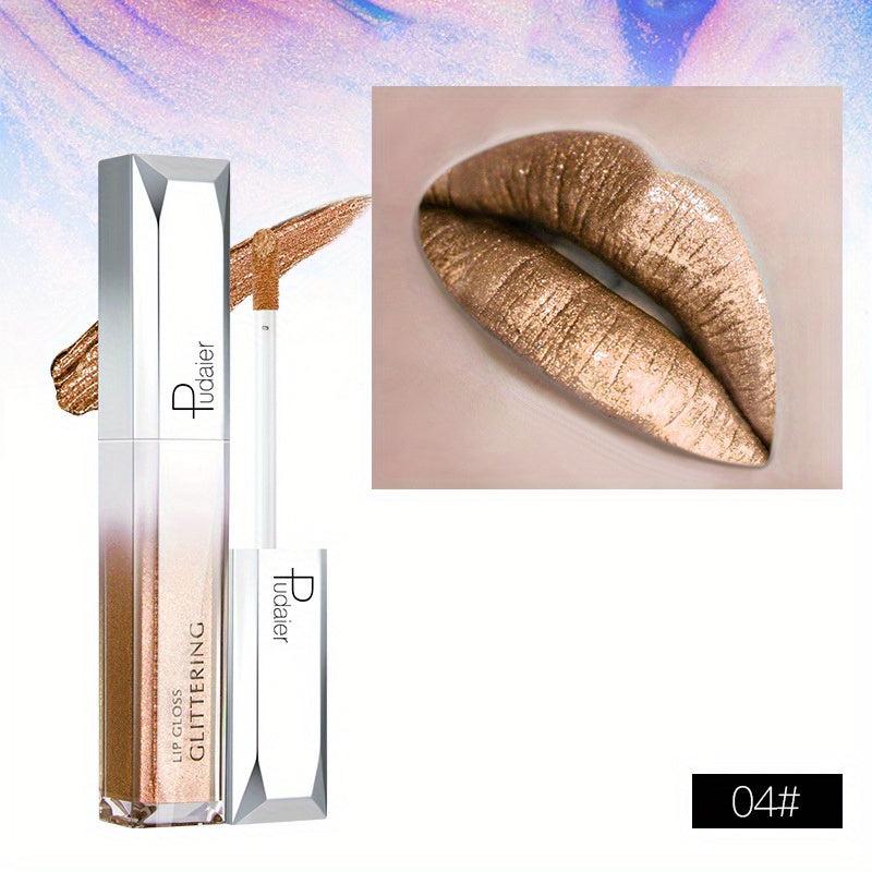 Radiant Beauty Pearlescent Diamond Lip Gloss - High Shine & Metallic Shimmer