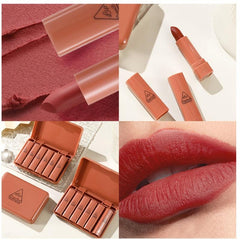 6 Colors Matte Lipstick Set Long Lasting Waterproof Makeup Gift