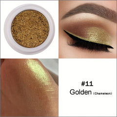 13 Colors Eyeshadow Palette Metallic Shimmer Pigment Monochromatic Makeup