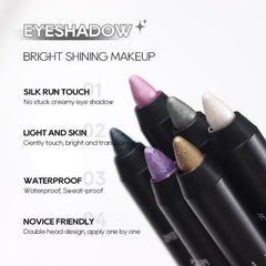 Double Ended Eyeshadow Pencil Monochromatic Eyeliner Stick