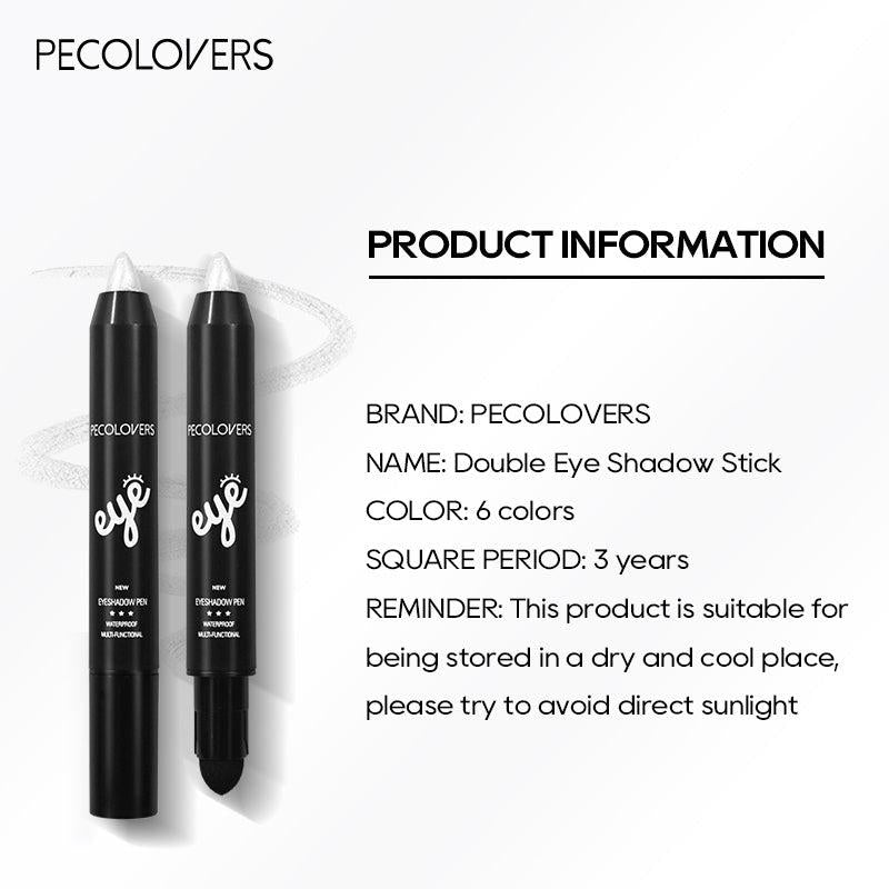 Double Ended Eyeshadow Pencil Monochromatic Eyeliner Stick