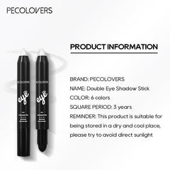 Double Ended Eyeshadow Pencil Monochromatic Eyeliner Stick