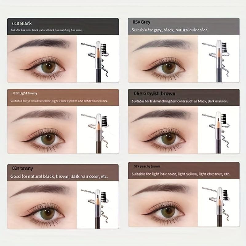 Ultra Slim Tear Off Eyebrow Pencil Waterproof Durable Smudge Proof Makeup Pen
