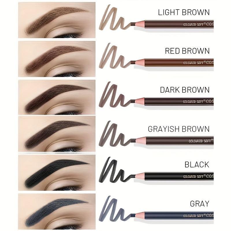 Waterproof Eyebrow Pencil Long Lasting Colorfast Pen