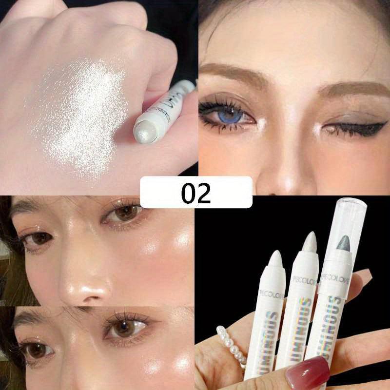 Glitter Highlighter Pen Waterproof Pearly Matte Finish Sliver Diamond