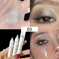 Glitter Highlighter Pen Waterproof Pearly Matte Finish Sliver Diamond