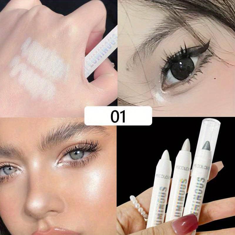 Glitter Highlighter Pen Waterproof Pearly Matte Finish Sliver Diamond