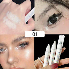 Glitter Highlighter Pen Waterproof Pearly Matte Finish Sliver Diamond
