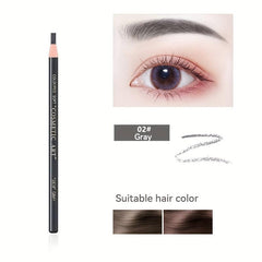 5 Colors Wooden Rod Eyebrow Pencil Drawstring Cut Eyebrow Pencil