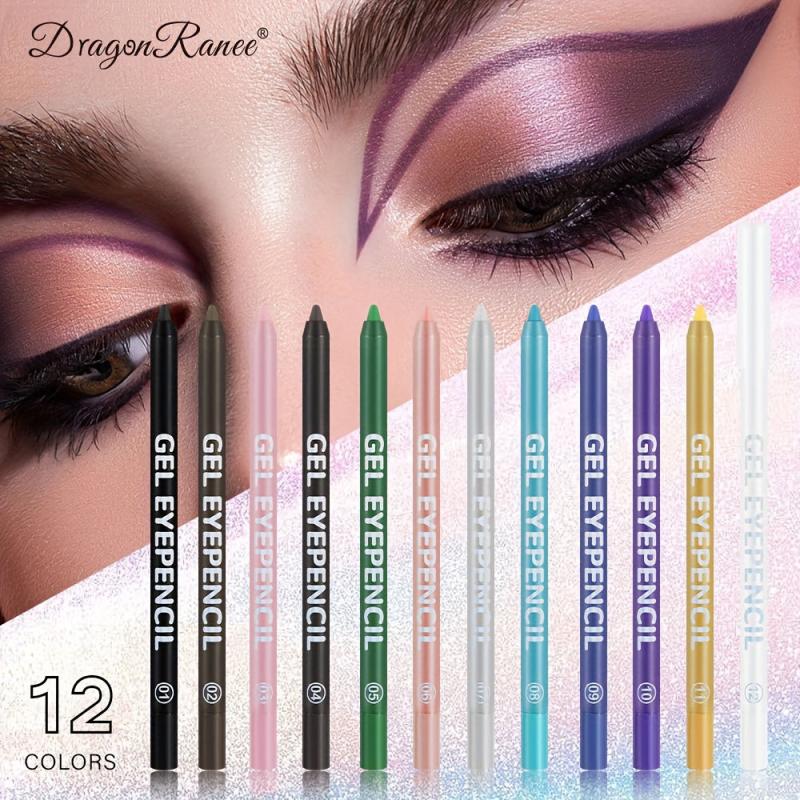 Pearly & Glitter Waterproof Eyeliner Pen 12 Colors