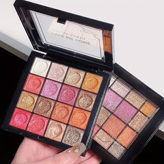 16 Shade Shimmer Eyeshadow Palette Waterproof Makeup Gift Set