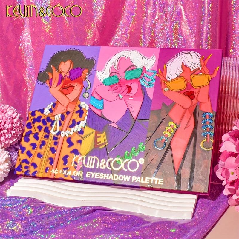 48 Eyeshadow Palette with Pearly Matte High Pigment Colors for Girls