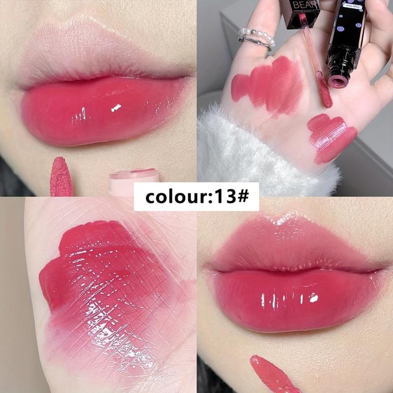 Bear Mirror Lip Glaze Film Waterproof Lip Gloss