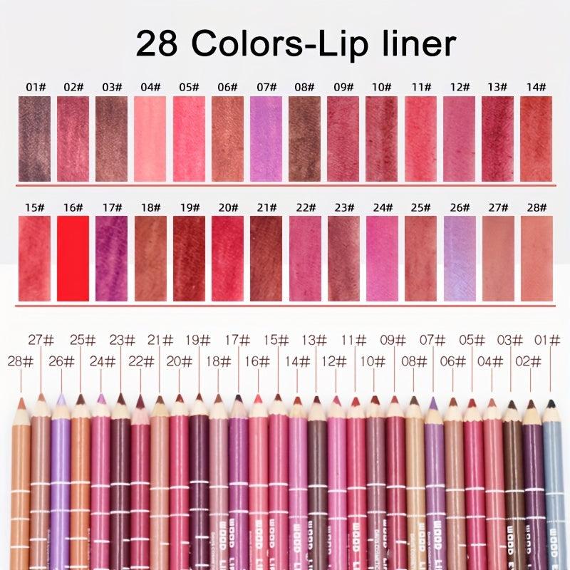 Waterproof Matte Lipstick & Eyeliner Pencil Kit
