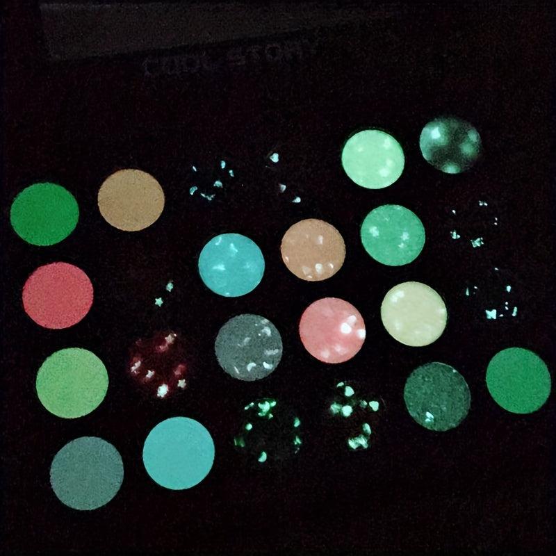 UV Fluorescent Eyeshadow Palette for Halloween Parties