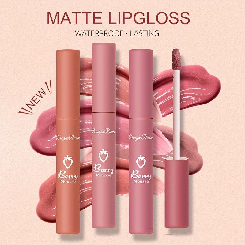 Matte Velvet Lip Glaze 12 Colors Long Lasting Lipstick