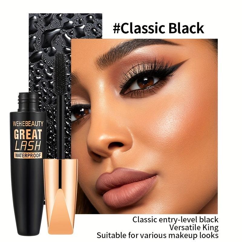 4D Silk Fiber Lash Mascara Waterproof Smudge Proof Thick Lashes