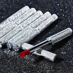 HEYXI Silvery Tube Lipstick Long Lasting Non Stick Cup Non Smudge Waterproof