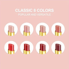 8 Colors Double Ended Lipstick Lip Liner Long Lasting Nude Gloss