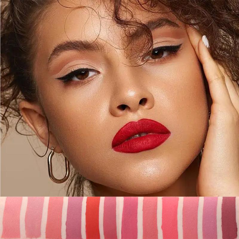 Matte Lip Glaze Primer Nude Makeup Liquid Lipstick Smudge Proof