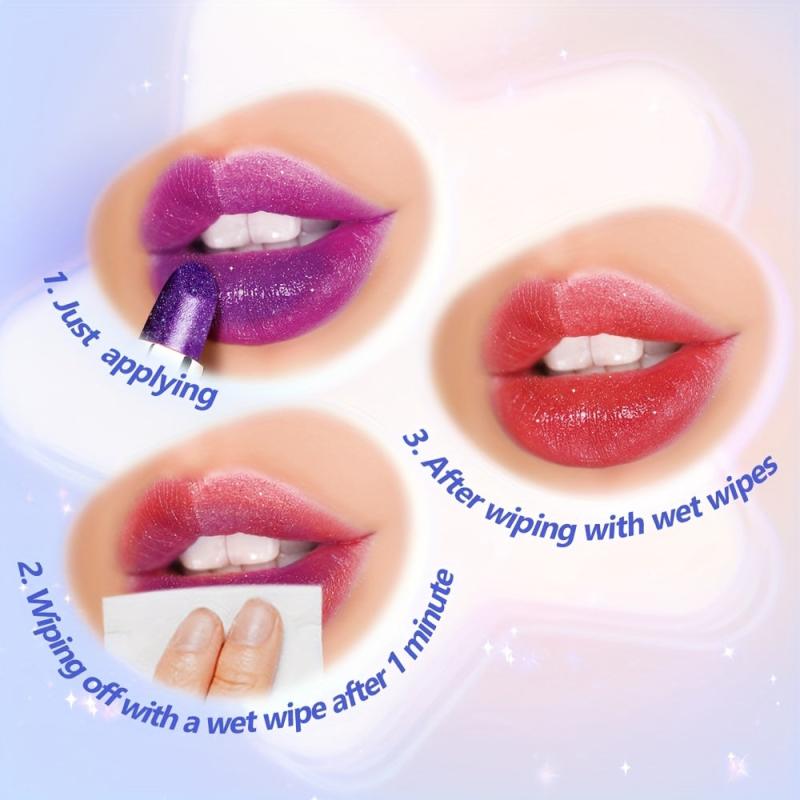 Color Changing Lipstick Shimmer Magic PH Lip Balm Hydrating Cruelty Free Vegan