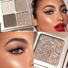 Matte Natural Finish 4-Color Eyeshadow Palette