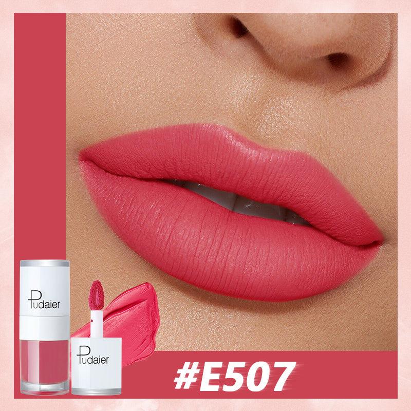 Pudaier 16 Colors Lip Tint Long Lasting Matte Glossy Lip Gloss
