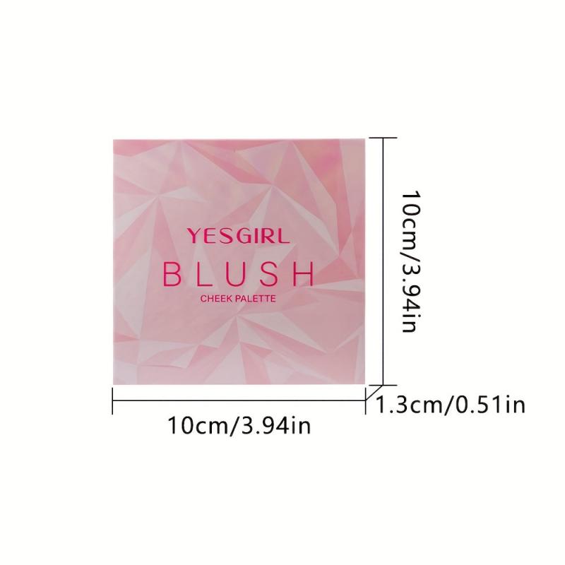 4 Colors Blush Palette Lightweight Long Lasting Waterproof Blendable