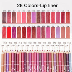 Waterproof Matte Lipstick & Eyeliner Pencil Kit for Beauty Makeup